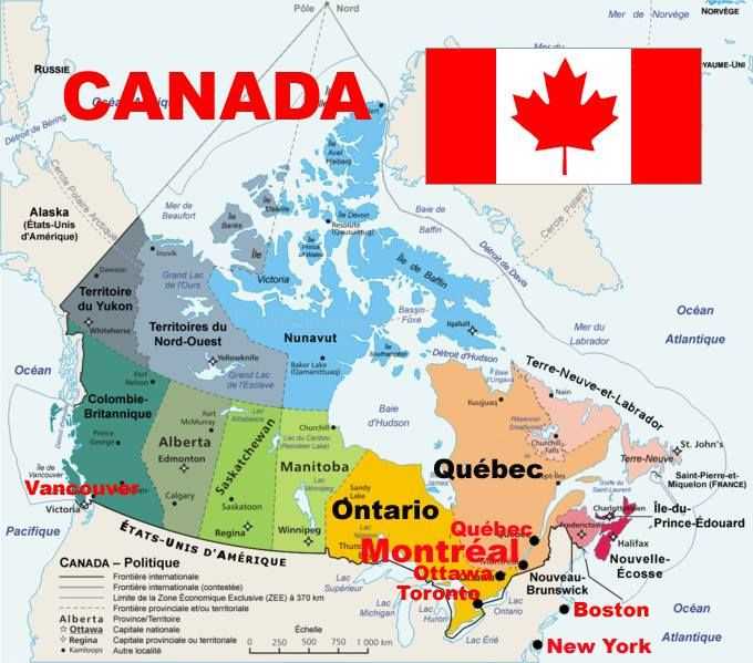 Провинции канады: список. самые крупные города канады :: syl.ru