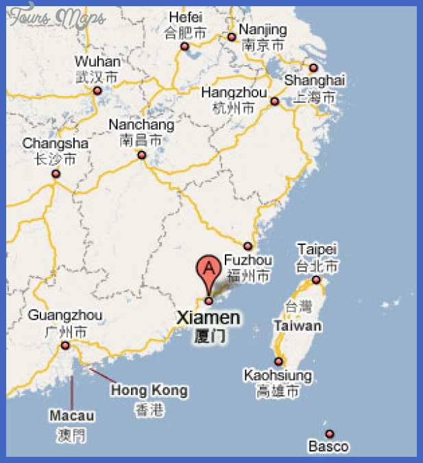 Xiamen china сямынь китай досторимечательности города, расположение на карте