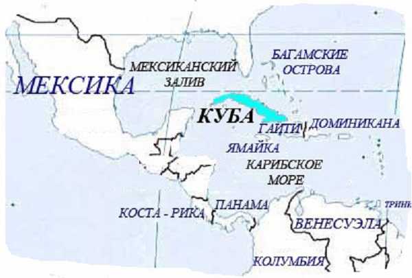 Карта варадеро, куба