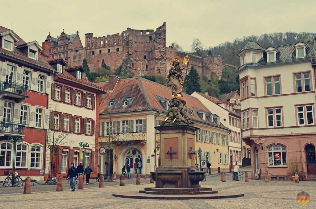 Хайдельбергский замок в городе гейдельберг