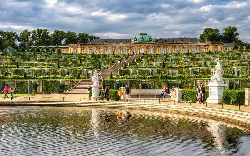 Сан-суси, потсдам, германия: описание парка и дворца с фото.
