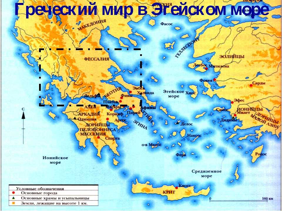 Какое море в греции?