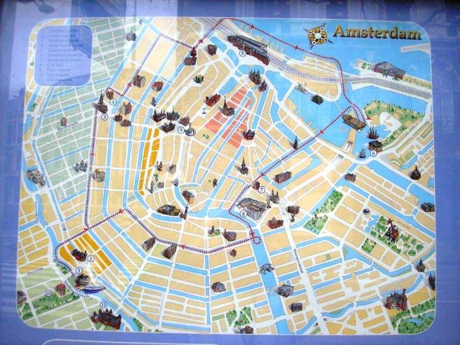 Где находится амстердам - в какой стране, город на карте мира